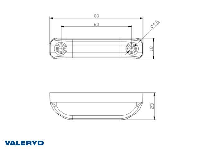 3156003 LED POSISJONSLYS 80X18X23