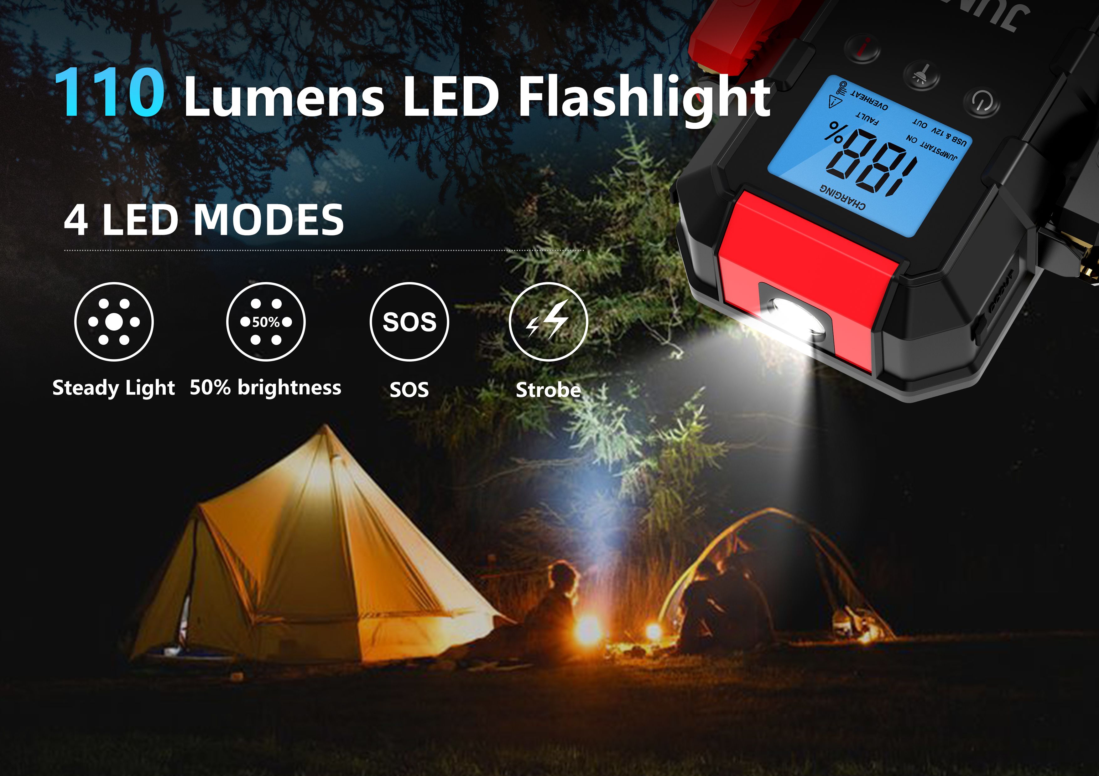 AJ08B Startbooster 24000mAh 2000A