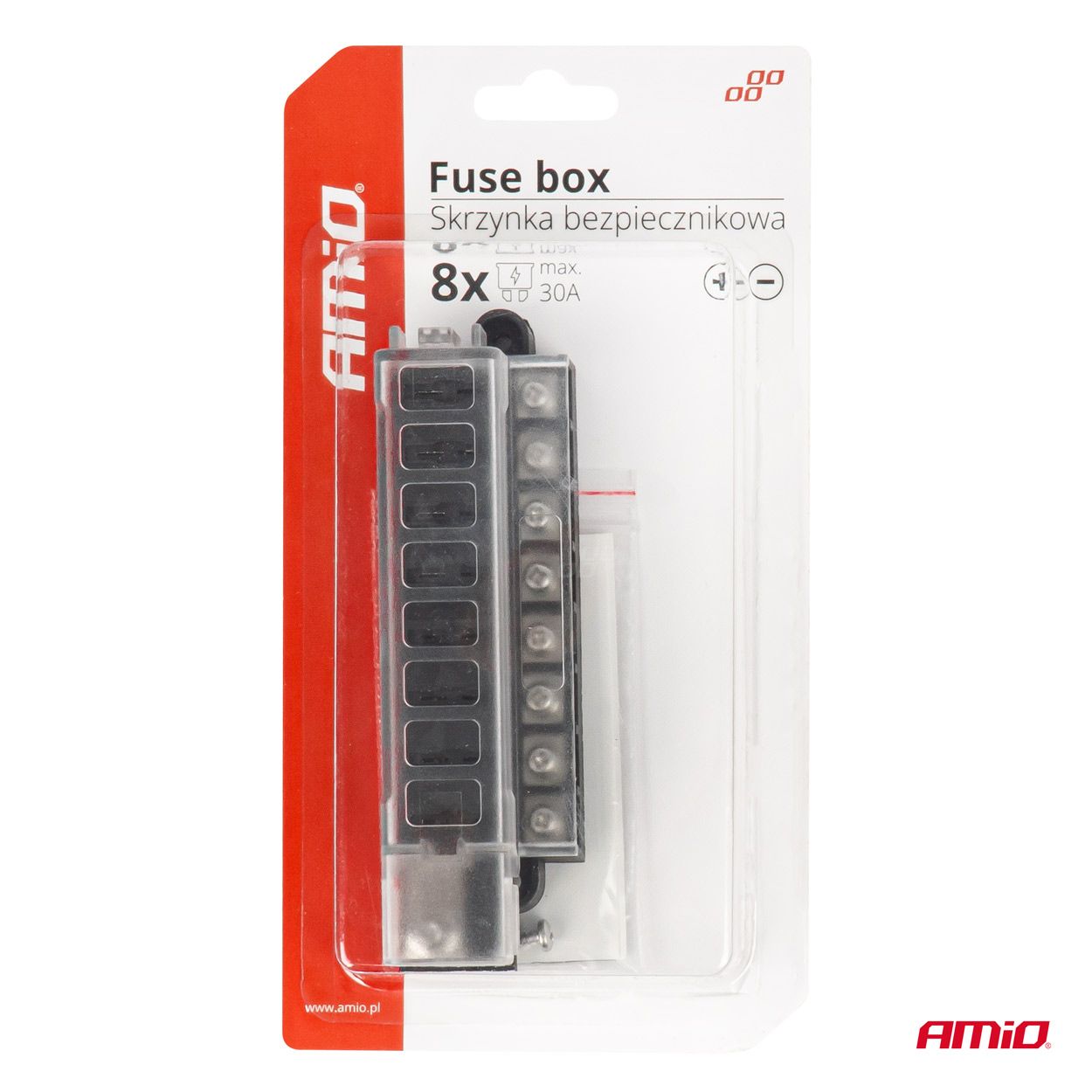 Fuse box 8 sockets AMIO-03837