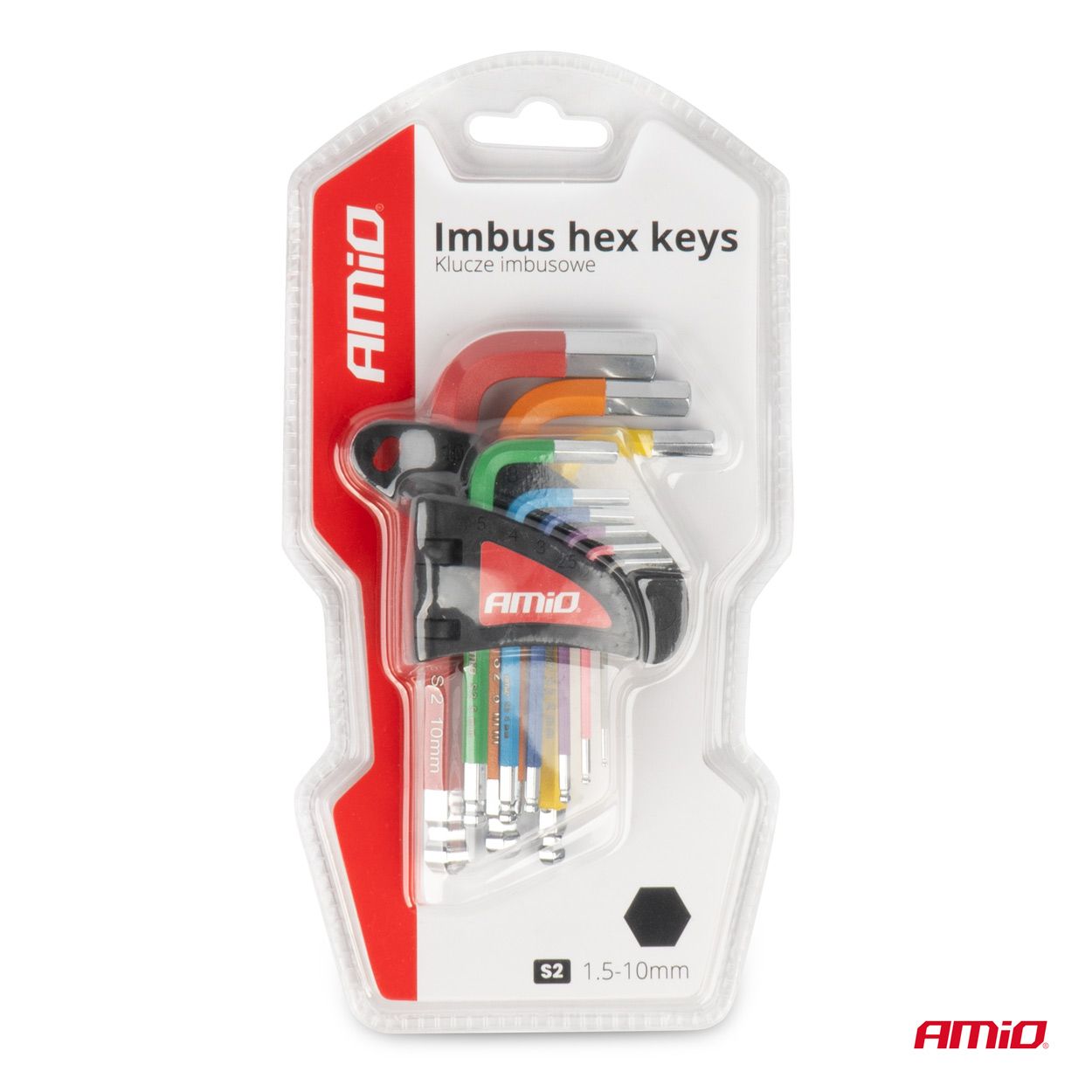 Imbus hex keys S2 9pcs AMIO-04298