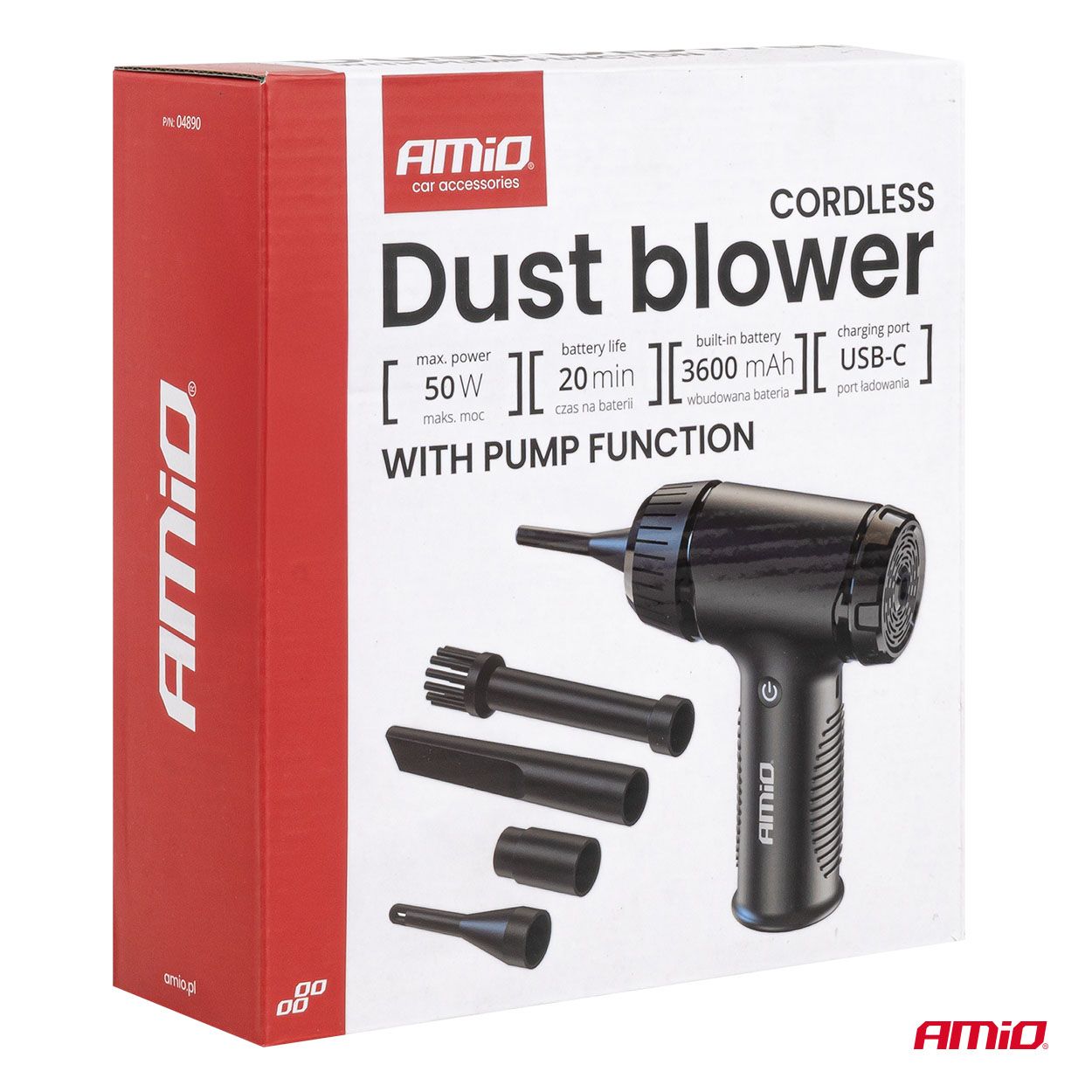 Dust blower with pump function 50W (BATT) AMIO-04890