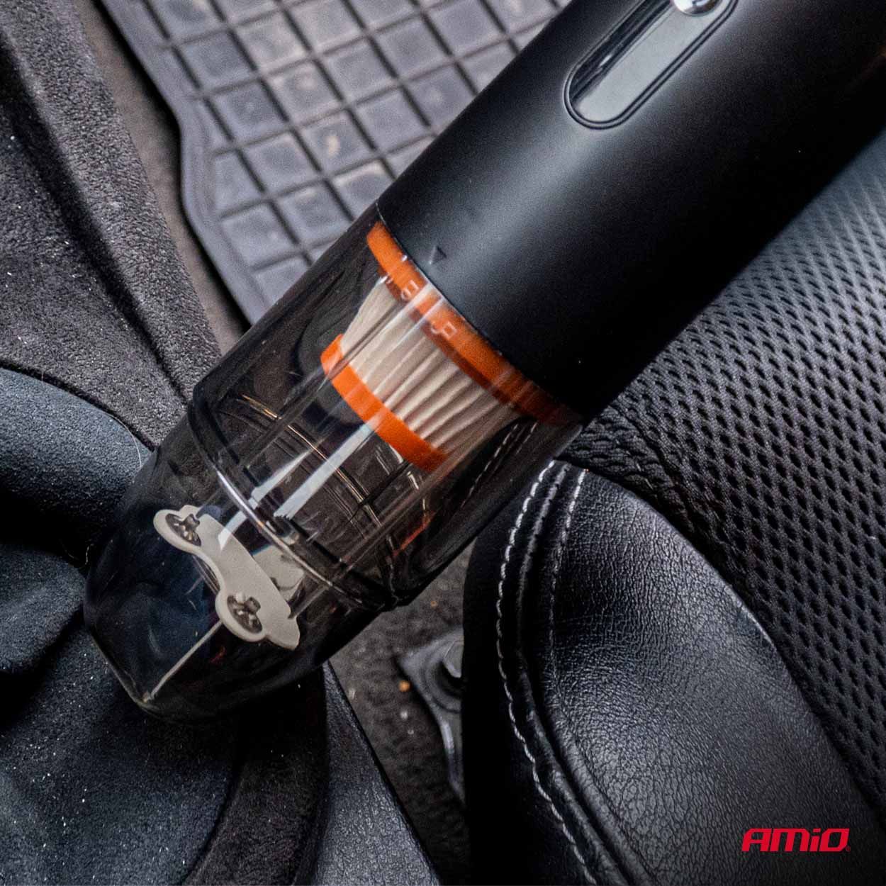 Car vacuum cleaner 6 kPa 50W 150ml (BATT) AMIO-04888