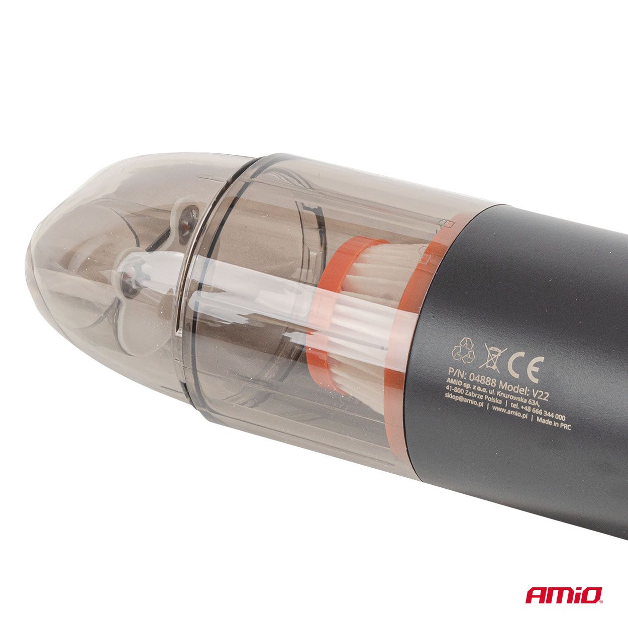 Car vacuum cleaner 6 kPa 50W 150ml (BATT) AMIO-04888