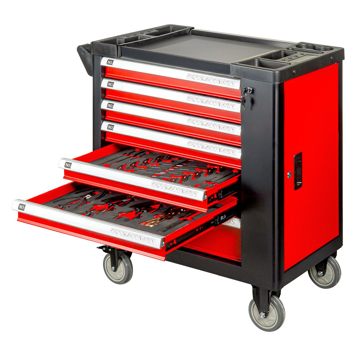 Tool Cabinet with 258-piece Tool Set 840x460x870mm AMIO-04892